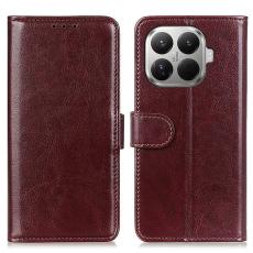  Xiaomi 17T Pro Fodral Crazy Horse L&auml;der Brun