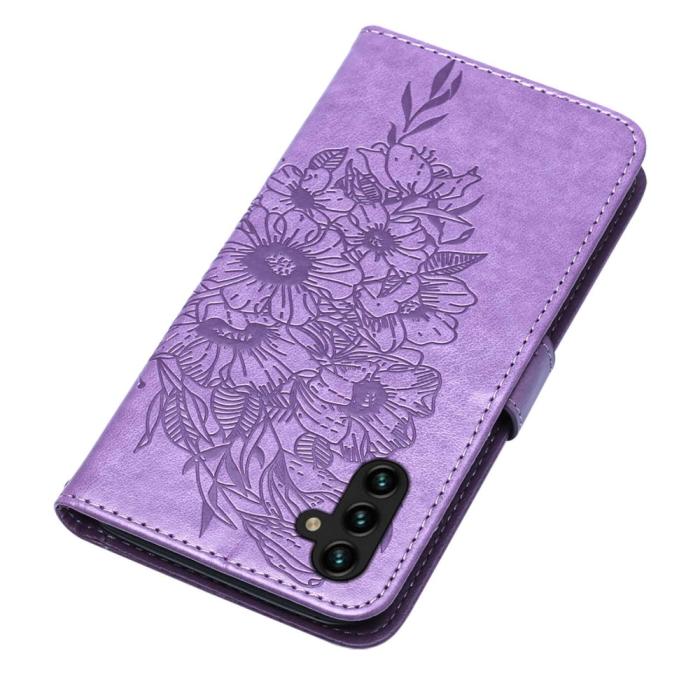 Bild 5,  Samsung Galaxy A54 5G Fodral Med Fjäril Tryck Lila