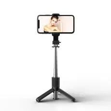  TriPod Selfie Stick Tr&aring;dl&ouml;s Bluetooth Svart