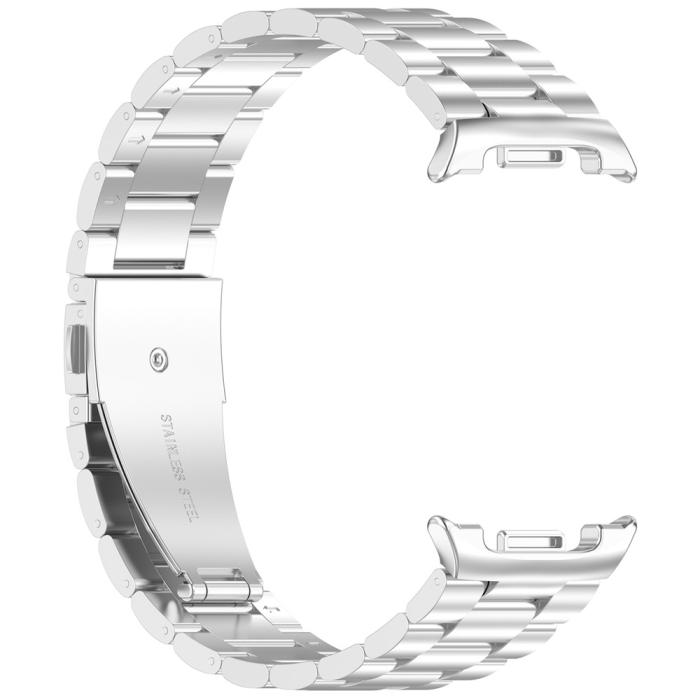 Bild 2,  Galaxy Watch 8 46/44/40 mm Armband Rostfritt Stål Silver