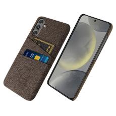  Samsung Galaxy S25 Skal Med Kortfack Tygbelagt Brun
