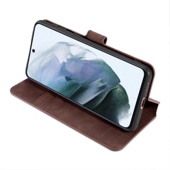 Bild 4, DG.MING DG.MING Samsung Galaxy S21 FE Fodral Retro Läder Brun