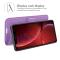  iPhone 13 Fodral Litchi Textur Lila