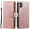  Samsung Galaxy A07 Fodral Mandala Läder Roséguld