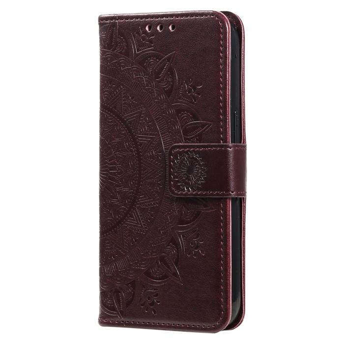 Bild 5,  Samsung Galaxy A07 Fodral Mandala Läder Brun