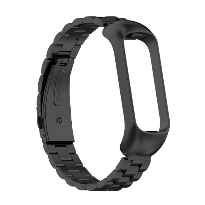 Bild 2,  Samsung Galaxy Fit 2 Lyxigt Metallarmband Svart