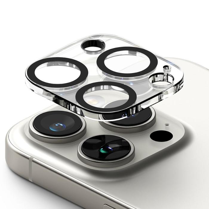 Bild 2, Ringke Ringke iPhone 16 Pro / 16 Pro Max 2-PACK Linsskydd Härdat Glas Transparent