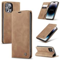 CASEME CASEME iPhone 14 Pro Fodral Retro Flip Brun
