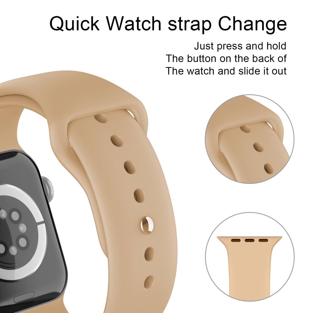 ColorPop Apple Watch 38/40/41/42 mm Silikon Armband (S/M) Valnöt