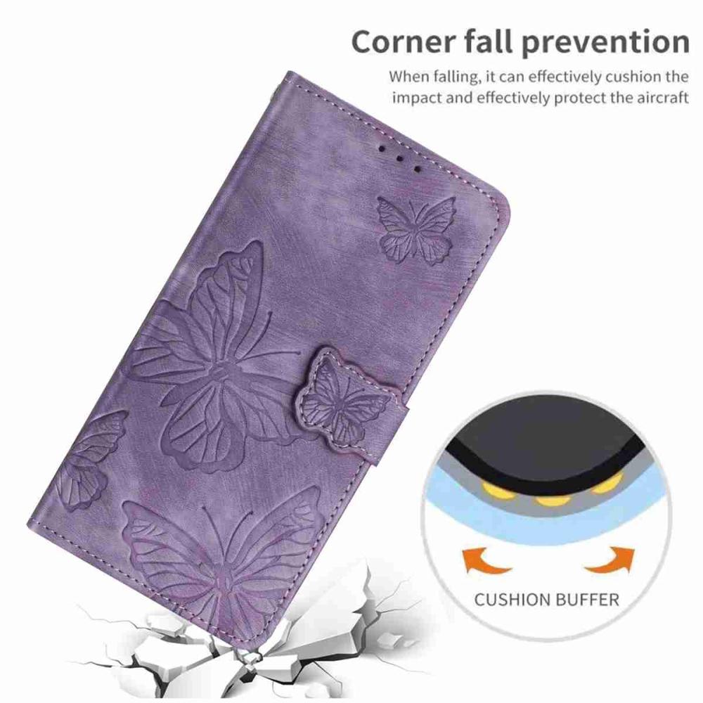  OnePlus 15 Fodral Med Fjäril Tryck Lila