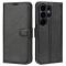  Samsung Galaxy S26 Ultra Fodral Litchi Läder Svart