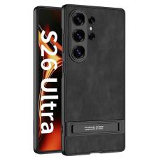 GKK GKK Samsung Galaxy S26 Ultra Skal Kickstand L&auml;der Svart
