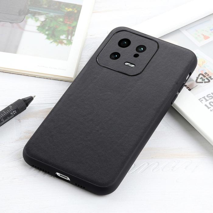 Bild 3,  Xiaomi 13 5G Skal Äkta Läder Svart