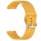  Klockarmband 22 mm Silikon Wave Design Gul