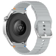  Klockarmband 22 mm Silikon Wave Design Gr&aring;