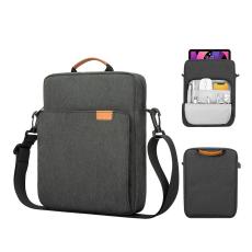  Laptop Axelv&auml;ska F&ouml;r 11" I Vattent&auml;tt Nylon M&ouml;rk Gr&aring;