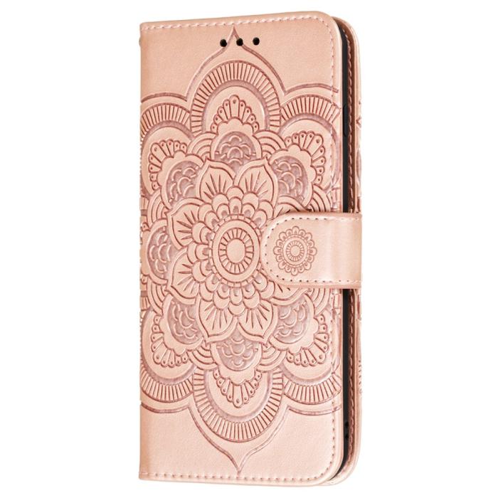 Bild 2,  Samsung Galaxy S22 Plus Fodral Mandala Flower Roséguld