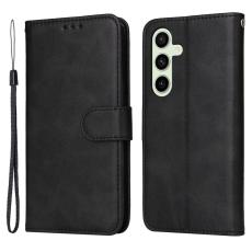  Samsung Galaxy S24 FE Pl&aring;nboksfodral L&auml;der Svart