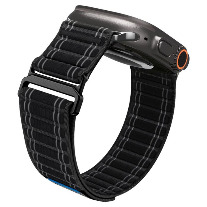 Bild 6, Spigen Spigen Apple Watch 42/44/45/46/49 mm Klockarmband Svart