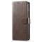 LC.IMEEKE LC.IMEEKE Galaxy Z Fold 5 Fodral Läder Brun