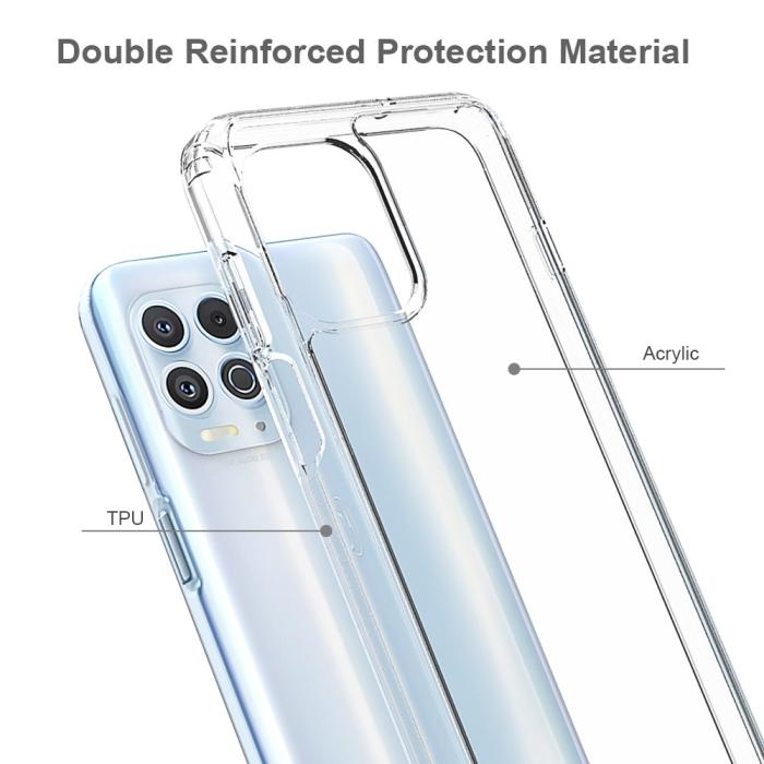 Bild 4,  Motorola Moto G100 Skal Akryl/TPU Shockproof Transparent
