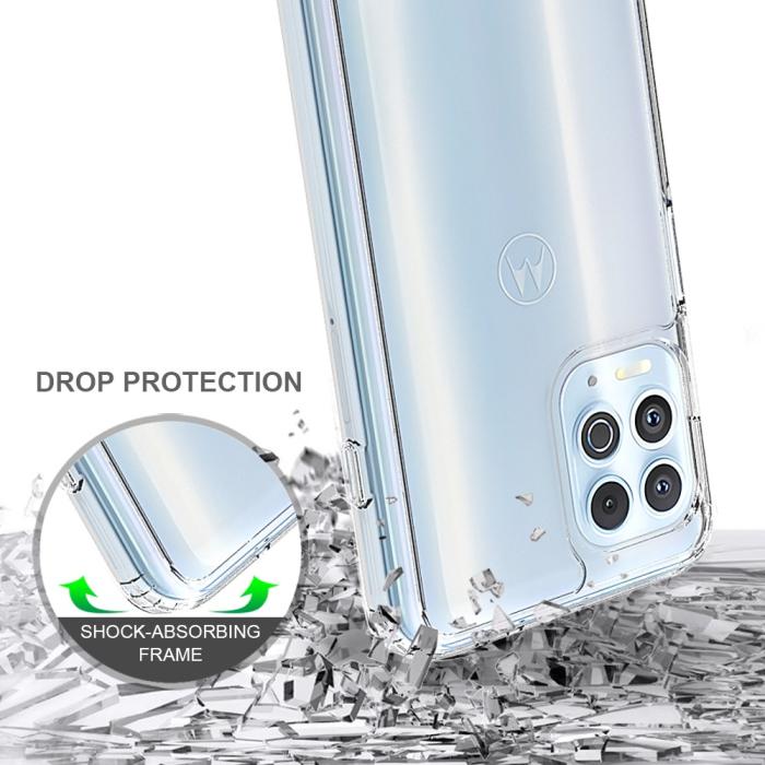 Bild 5,  Motorola Moto G100 Skal Akryl/TPU Shockproof Transparent
