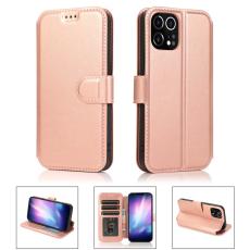  iPhone 12 Pro Max - Retro Pl&aring;nboksfodral - Ros&eacute;guld