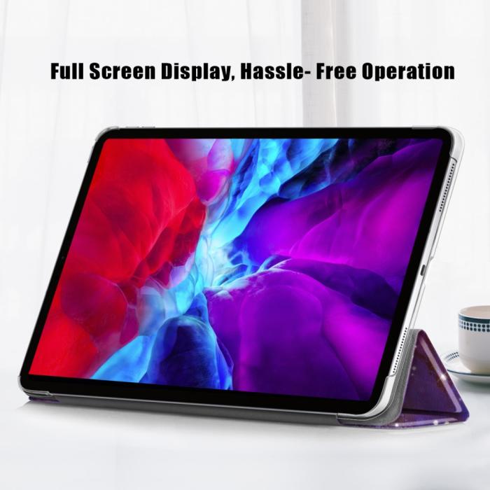 Bild 5,  iPad Pro 12.9 (2018/2020/2021) - Tri-Fold Läder Fodral - Cosmic Space