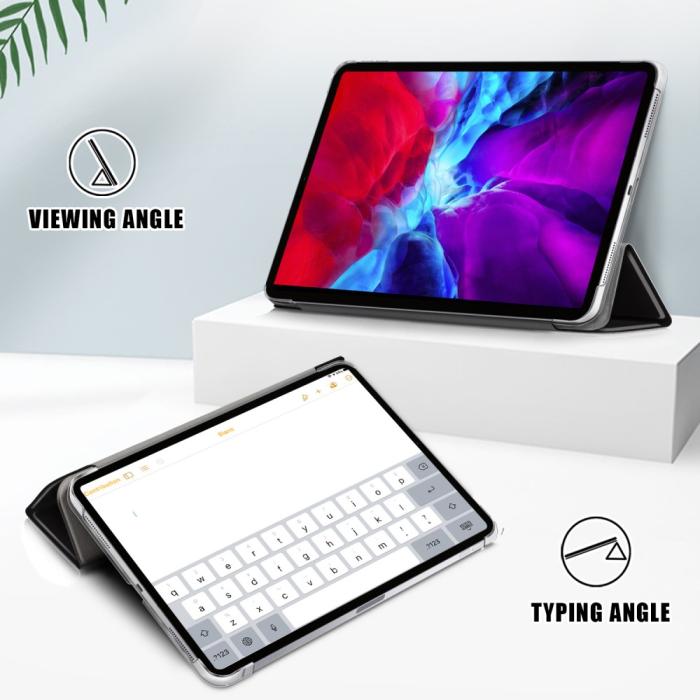 Bild 2,  iPad Pro 12.9 (2018/2020/2021) - Tri-Fold Läder Fodral - Dont Touch Me