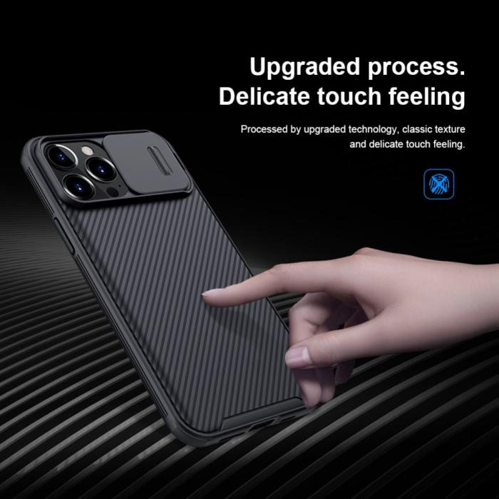 Bild 5, NILLKIN iPhone 13 Pro Max - NILLKIN CamShield Pro Skal - Svart