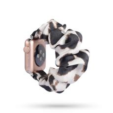  Scrunchie White Leopard Armband Apple Watch 42/41/40/38 mm