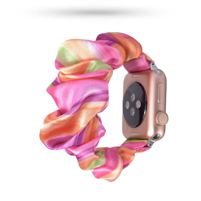 Bild 3,  Scrunchie Silk Candy Armband Apple Watch 42/44/45/46/49 mm