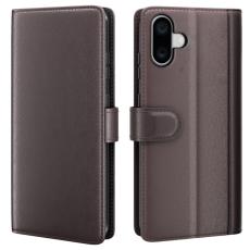  iPhone 16 Fodral Premium &Auml;kta L&auml;der Brun