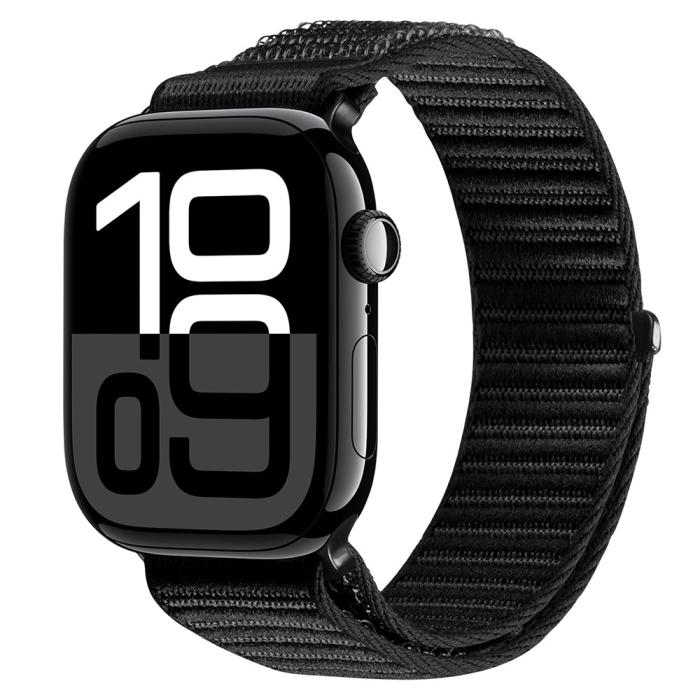Bild 3, DUX DUCIS DUX DUCIS Apple Watch 38/40/41/42 mm Armband Nylon Loop Svart
