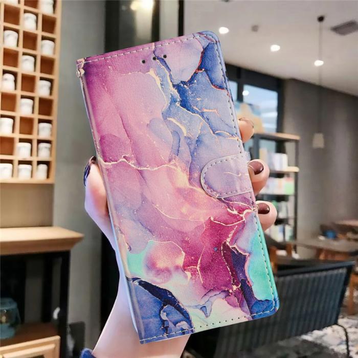 Bild 5,  Xiaomi 17 Fodral Läder Marmor Rosa