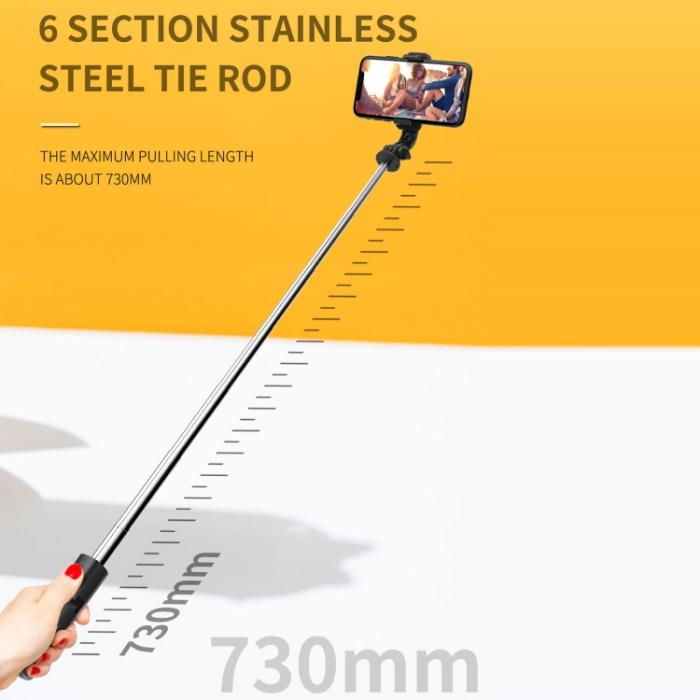 Bild 5,  TriPod Selfie Stick Trådlös Bluetooth Svart