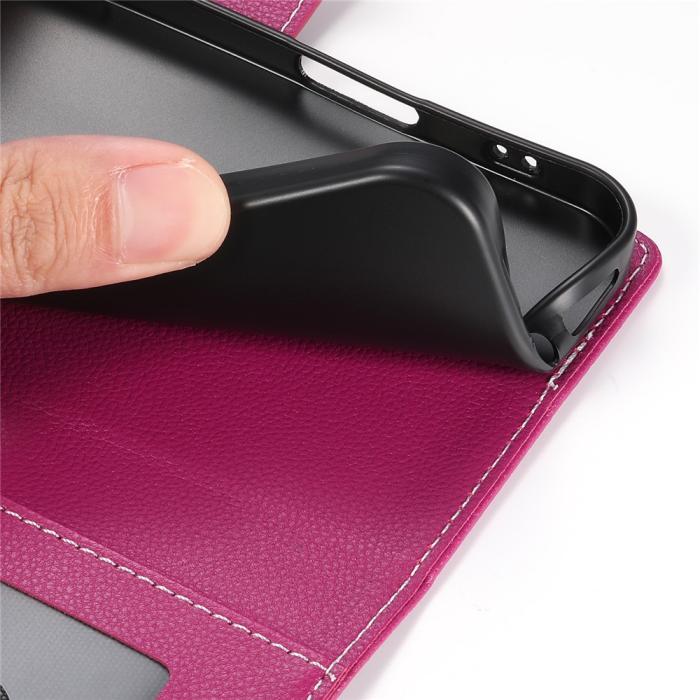 Bild 5,  Xiaomi 17T Fodral Litchi Läder Rosa