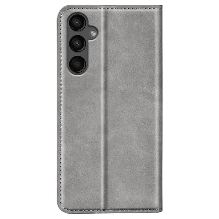 Bild 6,  Samsung Galaxy A15 5G Fodral Flip Skin Touch Grå