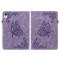  iPad Mini 2024/2021 Fodral Butterfly Flower Lila