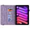  iPad Mini 2024/2021 Fodral Butterfly Flower Lila