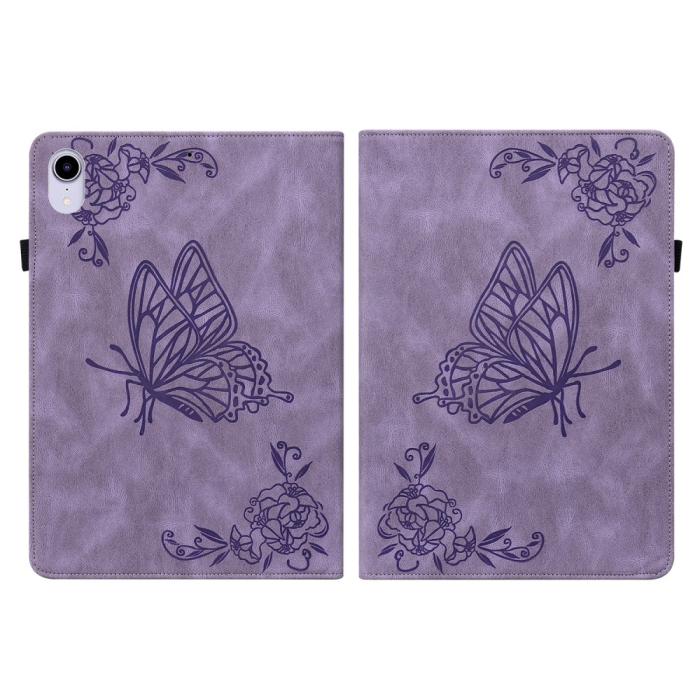 Bild 2,  iPad Mini 2024/2021 Fodral Butterfly Flower Lila