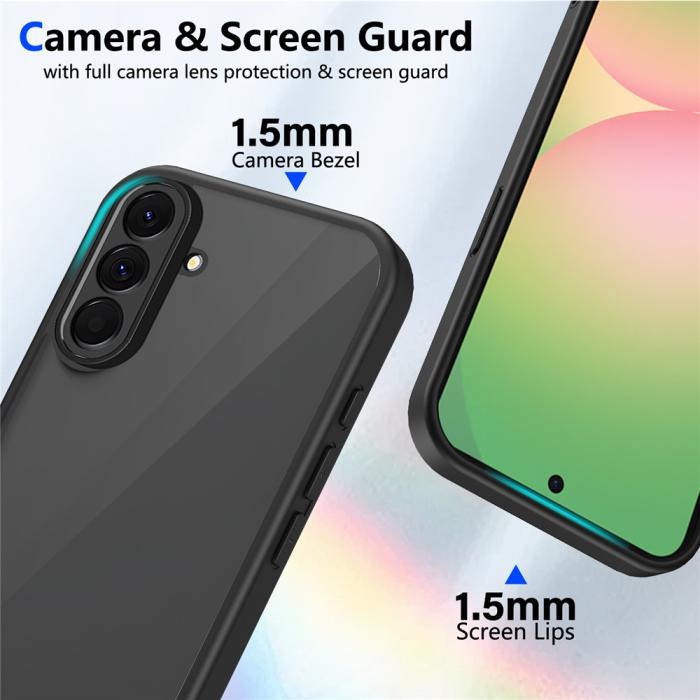 Bild 4,  Samsung Galaxy A37 5G Skal Hybrid Transparent / Svart