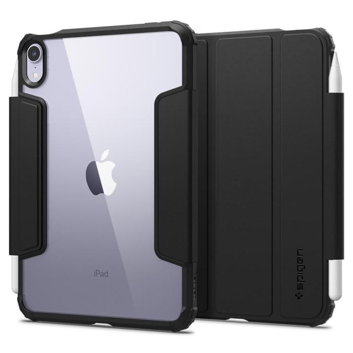 Bild 2, Spigen Spigen iPad Mini 2024/2021 Fodral Tri-Fold Ultra Hybrid Pro Svart