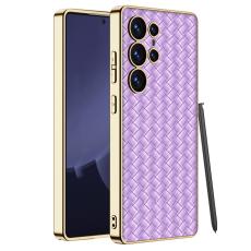 GKK GKK Samsung Galaxy S25 Ultra Skal V&auml;vd Hybrid L&auml;der Lila