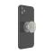 PopSockets PopSockets Avtagbart Grip med Ställfunktion Clear Glitter Silver