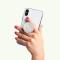 PopSockets PopSockets Avtagbart Grip med Ställfunktion Clear Glitter Silver