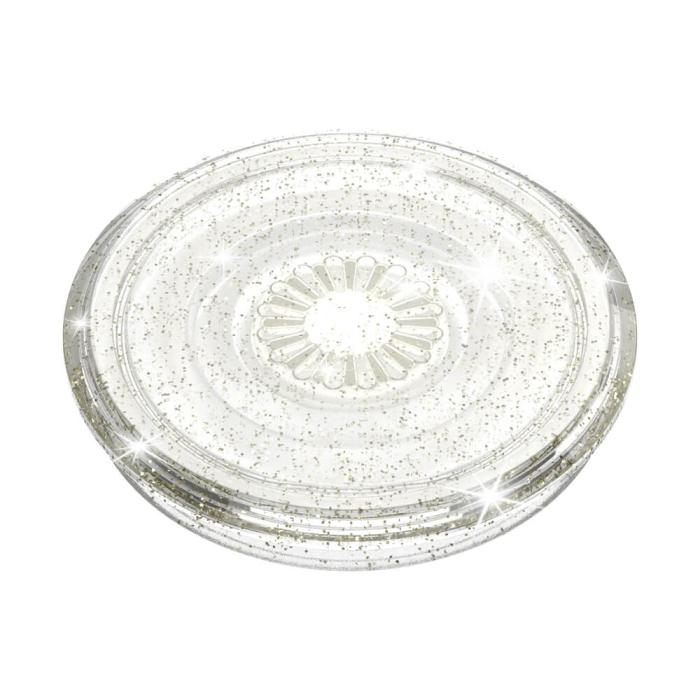 Bild 4, PopSockets PopSockets Avtagbart Grip med Ställfunktion Clear Glitter Silver
