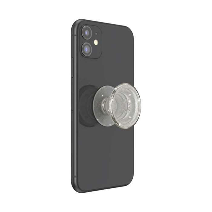 Bild 7, PopSockets PopSockets Avtagbart Grip med Ställfunktion Clear Glitter Silver