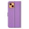  iPhone 13 Fodral Litchi Textur Lila