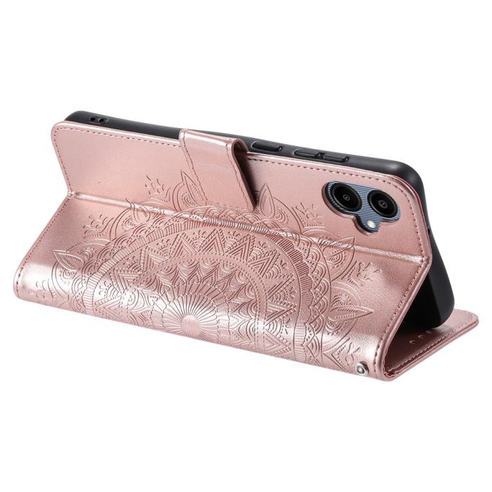 Bild 4,  Samsung Galaxy A07 Fodral Mandala Läder Roséguld